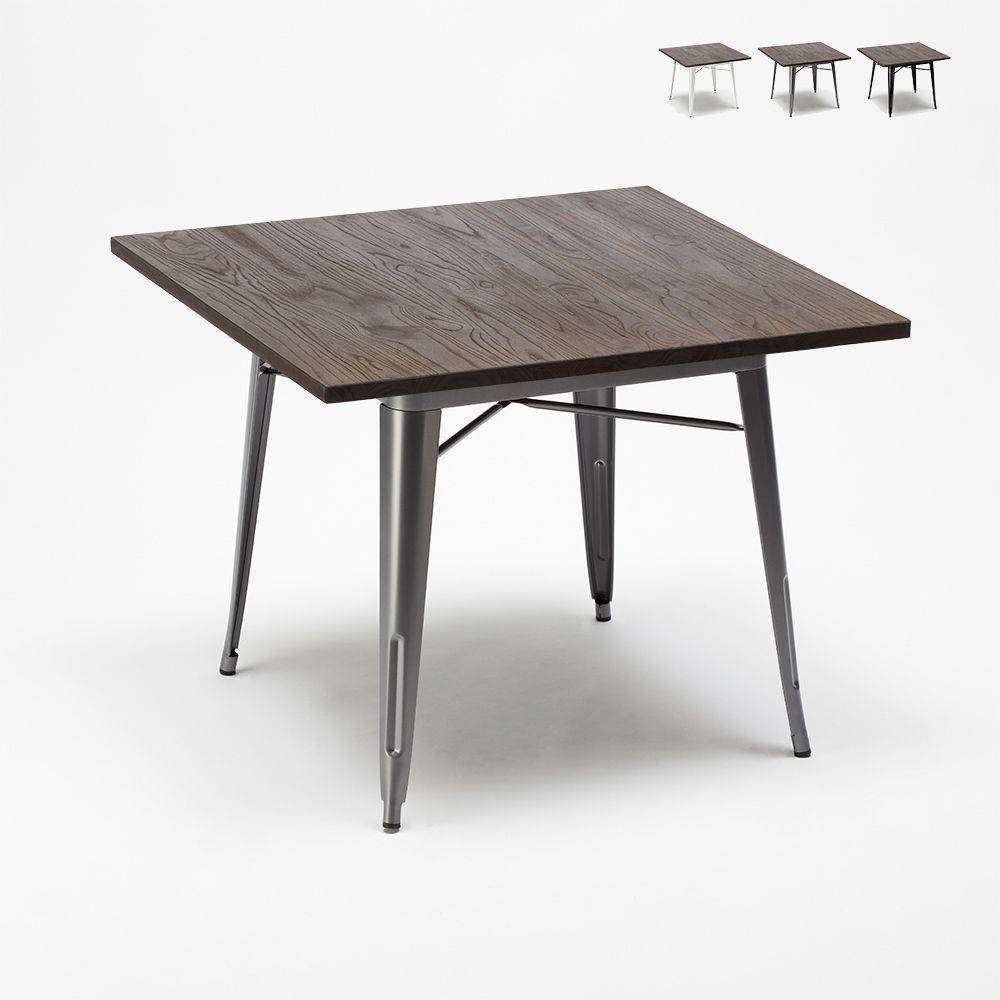 Allen Tolix Industrie Stil Tisch Stahl Holz 80x80 Fur Pub Esszimmer